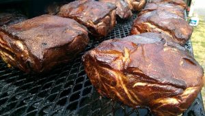 cooked in the smoker